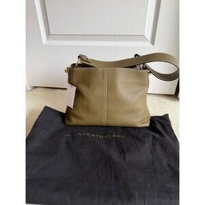 Strathberry Lana Leather Hobo - Khaki - New